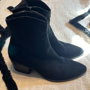 Forever 21 Black “Suede” Booties